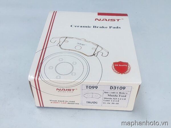 Má phanh trước ô tô Mazda/Ford - D3109